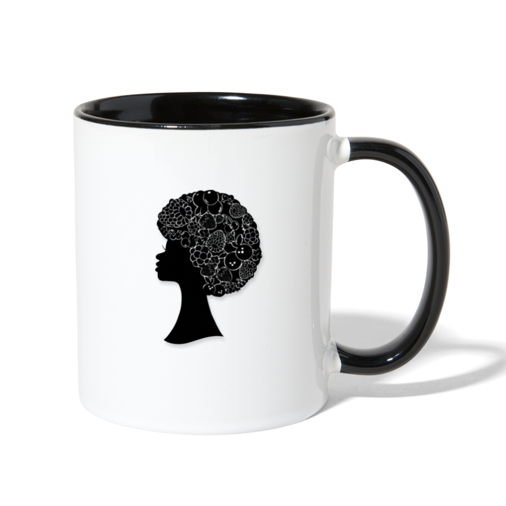 Berry Queen Coffee Mug - white/black