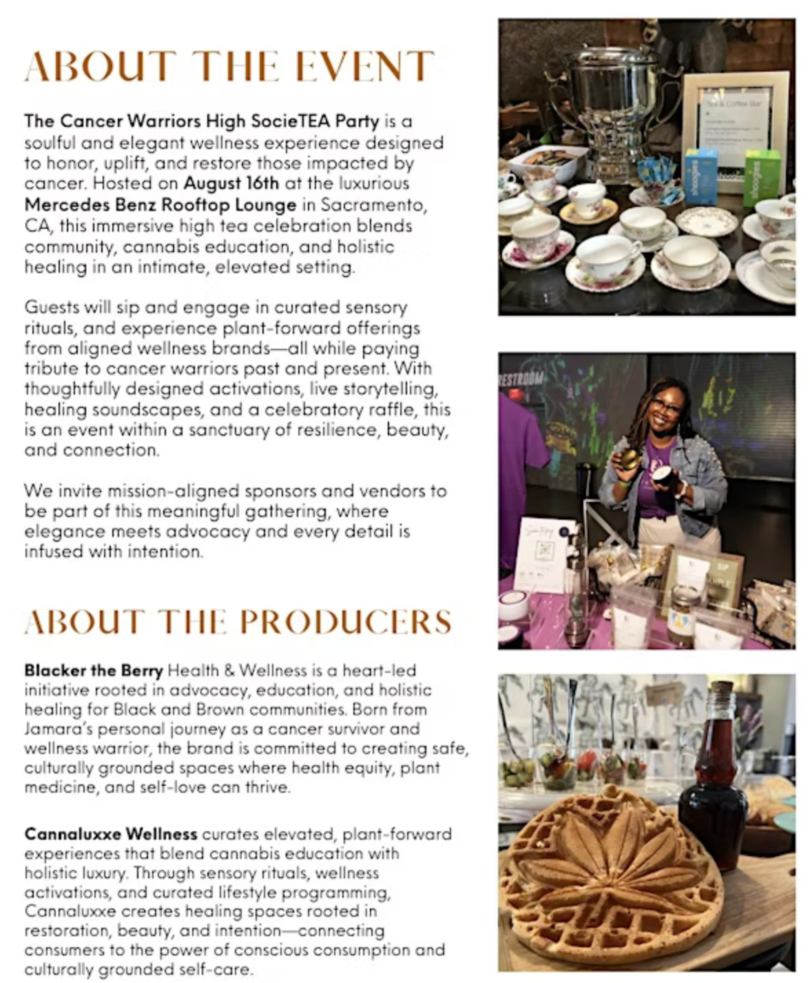 Cancer Warriors High SocieTEA Party Event Tickets