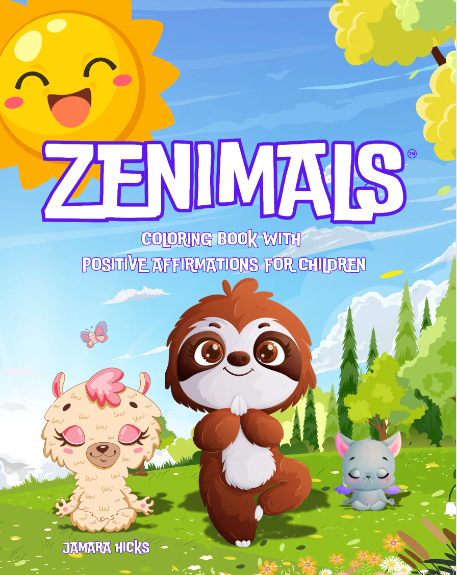ZENIMALS Mindful Coloring Book Series for Kids – 3-Book Affirmation Bundle for Confidence, Calm & Creativity