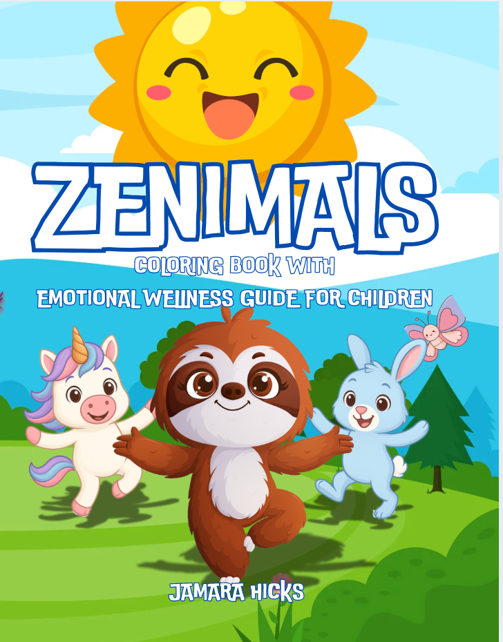 ZENIMALS Mindful Coloring Book Series for Kids – 3-Book Affirmation Bundle for Confidence, Calm & Creativity