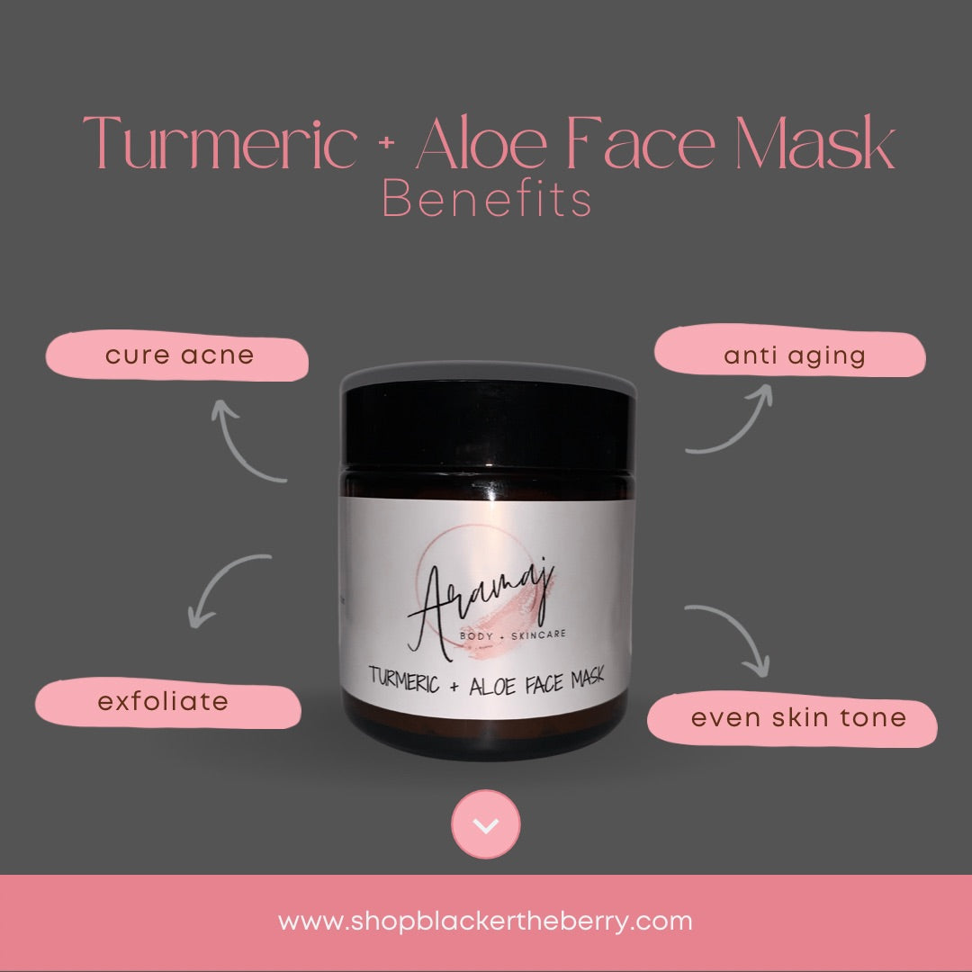 ARAMAJ Body + Skincare Organic Turmeric + Aloe Face Mask