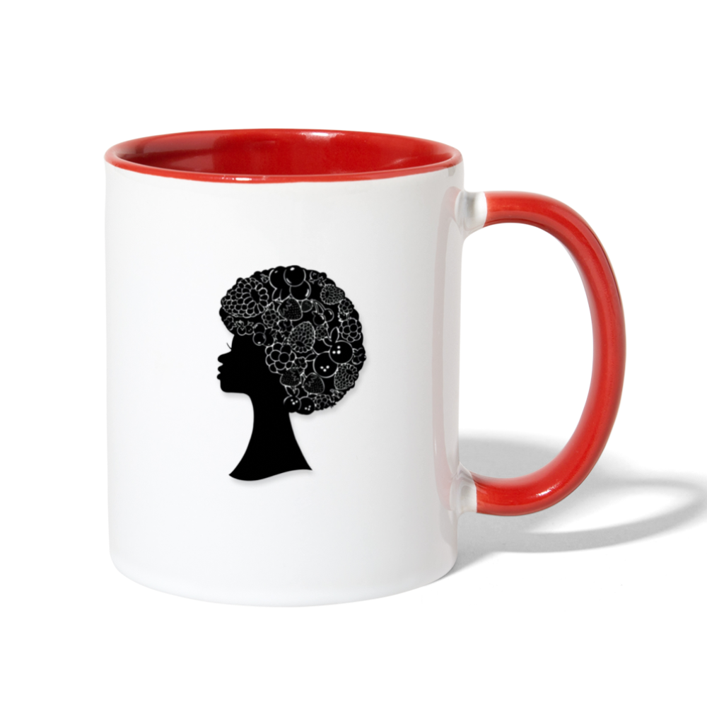Berry Queen Coffee Mug - white/red
